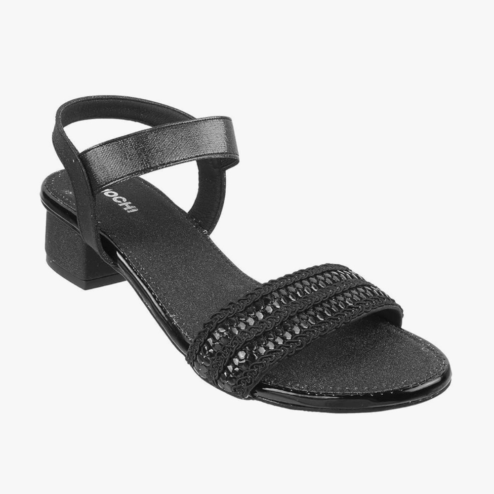 Mochi‎ Black Women's Synthetic Sandals   2” Size 39
